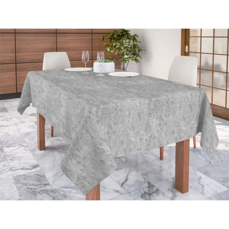 Lorrain grå, jacquard vævet akryldug 160 cm bred