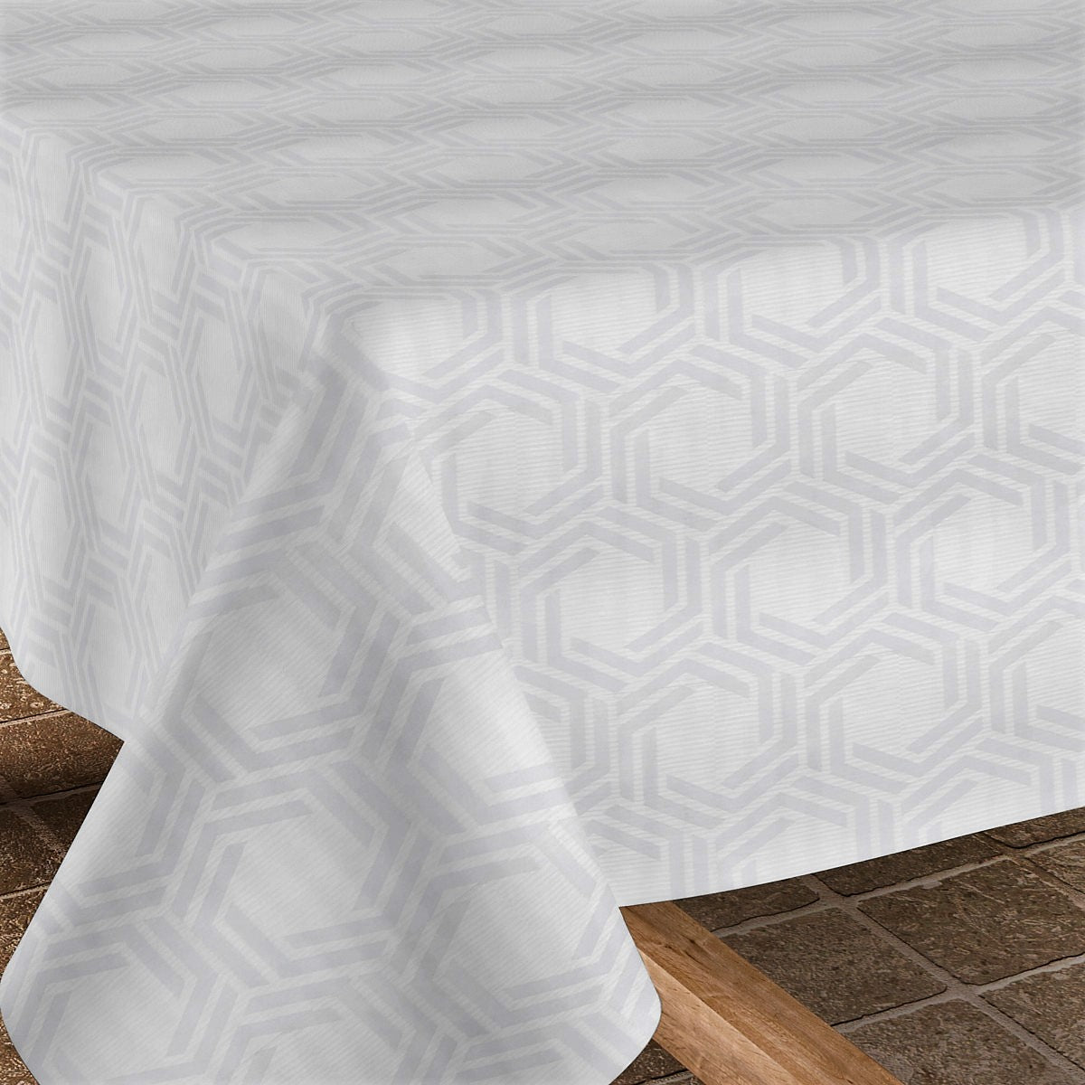 Modigliani Blanco, jacquard vævet akryldug, 180 cm bred