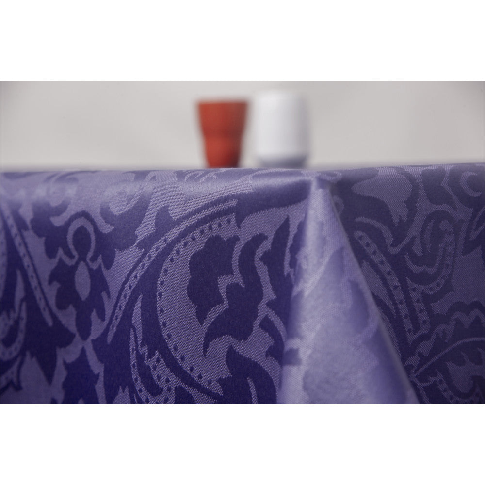 Visconti Jacquard Blue - Vævet akryldug med flot klassisk mønster - 160 cm bred