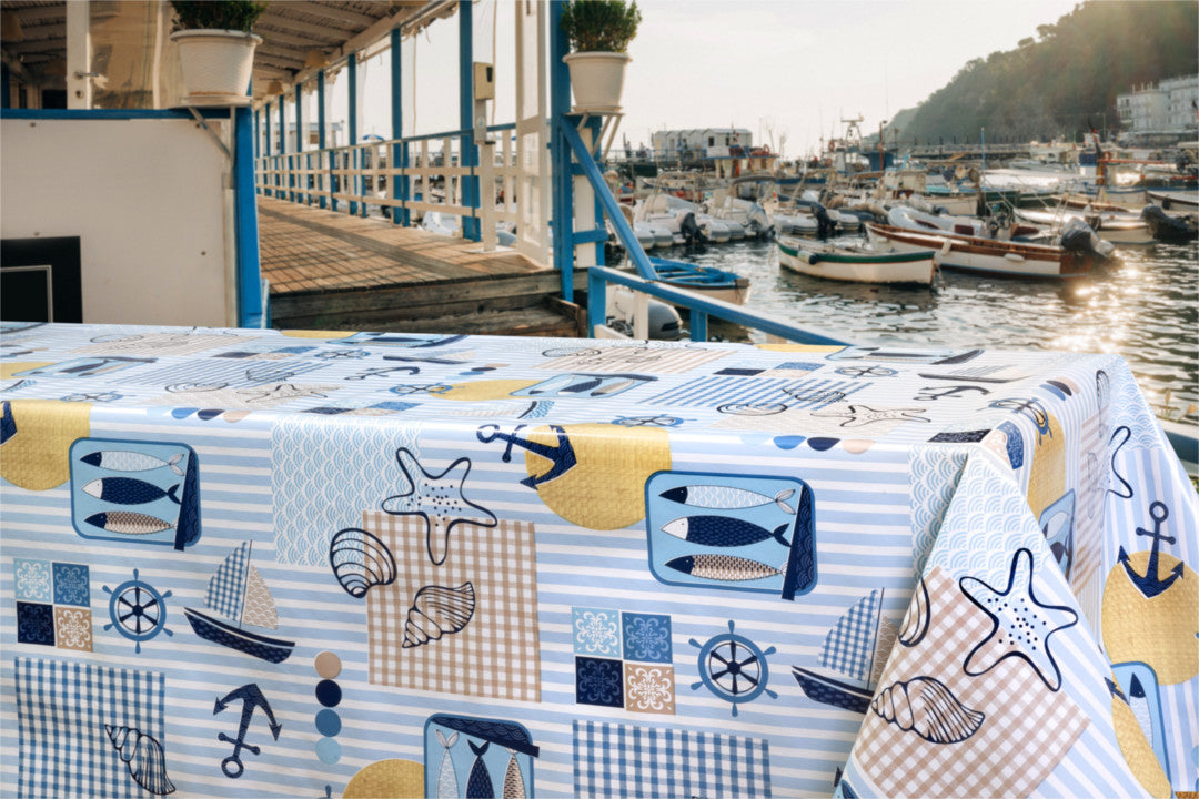 Alt Godt fra Havet - Voksdug med maritime motiver