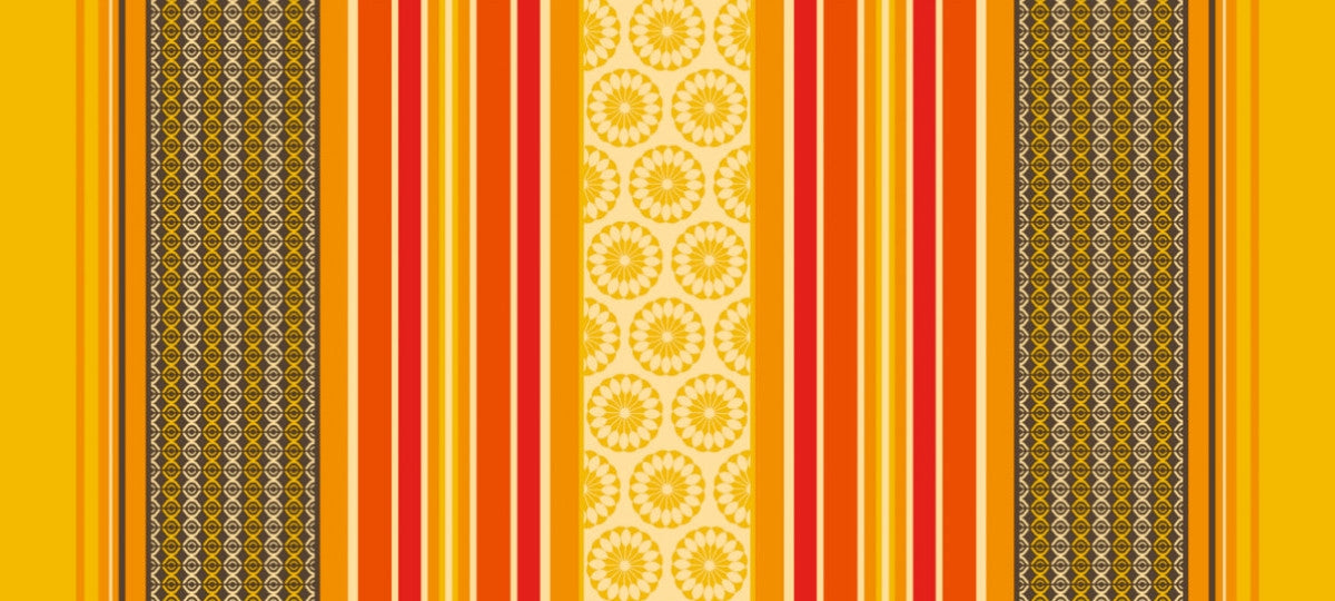 Amelle Gul, voksdug med klassiske franske striber