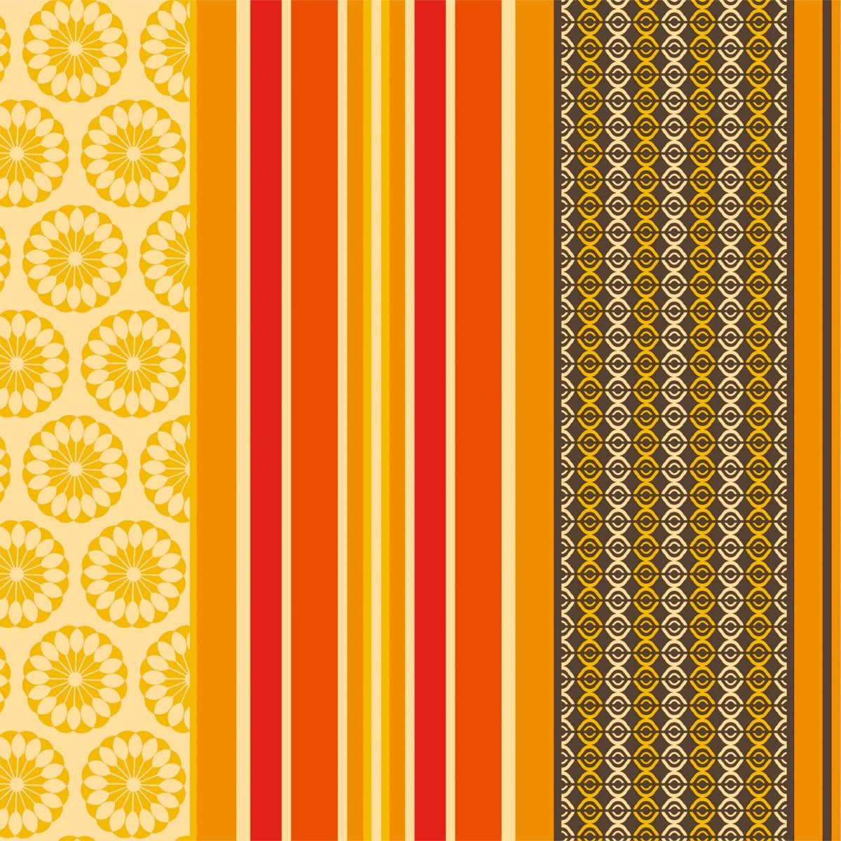 Amelle Gul, voksdug med klassiske franske striber