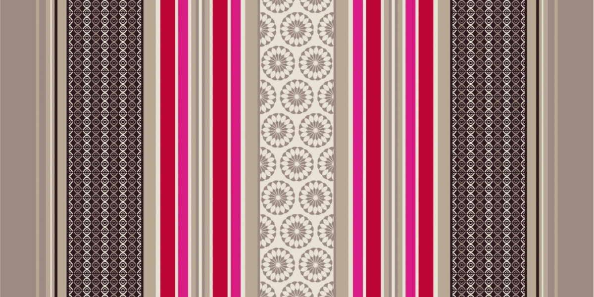 Amelle Taupe, voksdug med klassiske franske striber