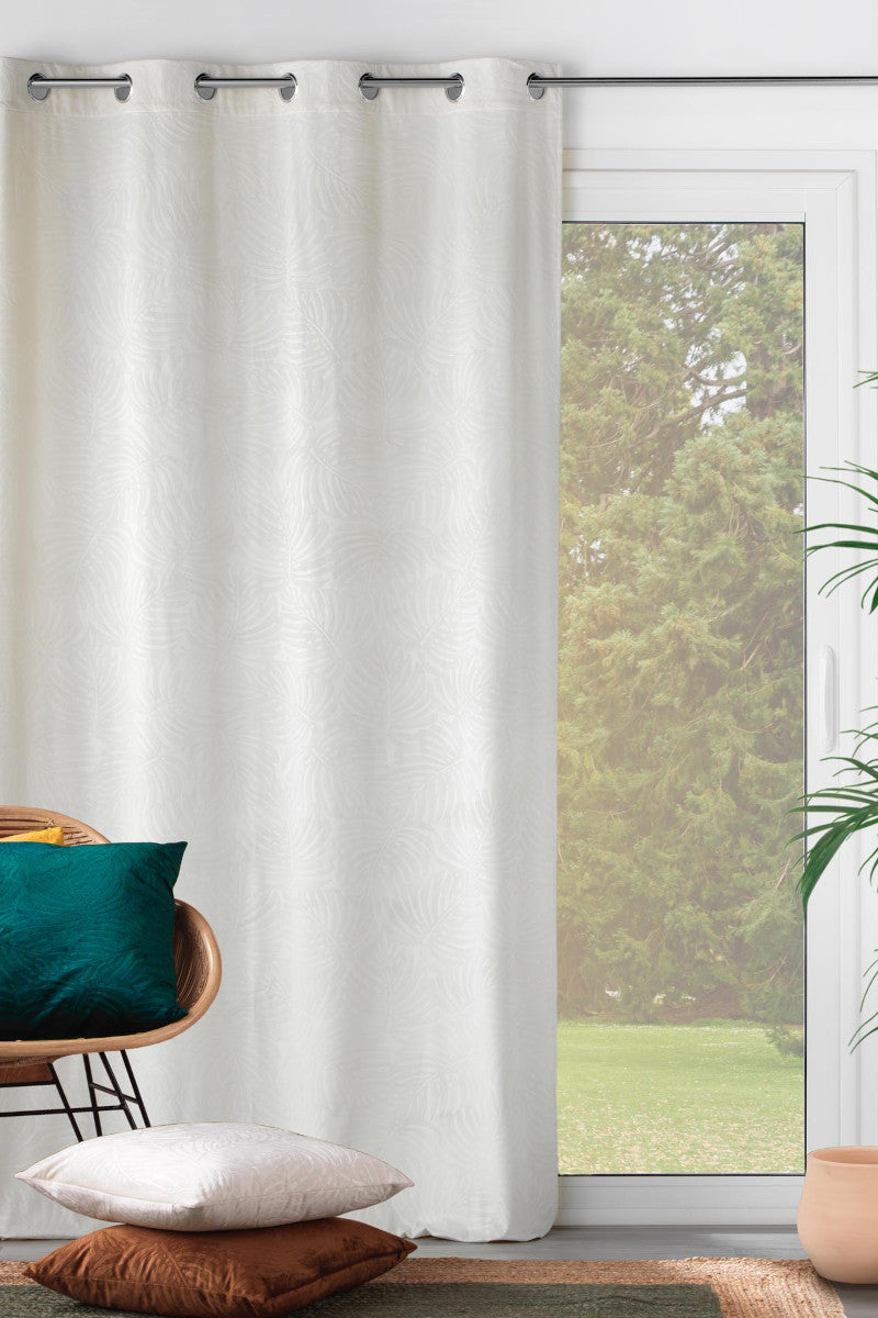 Analia Præget Velour Natural – Mørklægningsgardin 140 x 240 cm, miljø