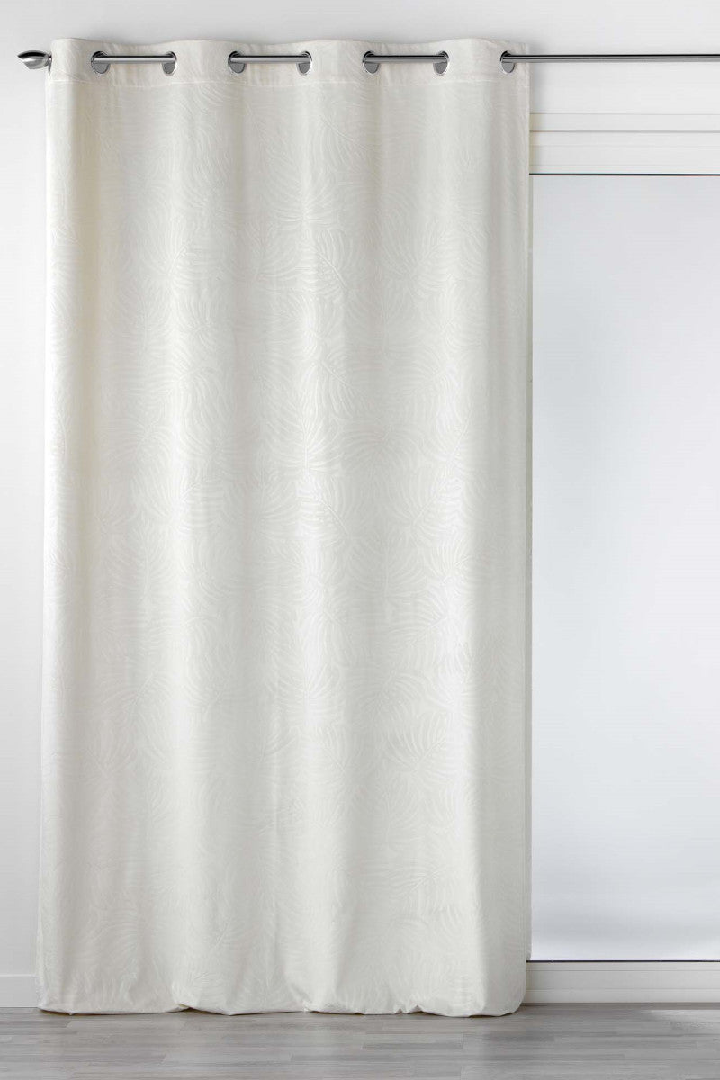 Analia Præget Velour Natural – Mørklægningsgardin 140 x 240 cm