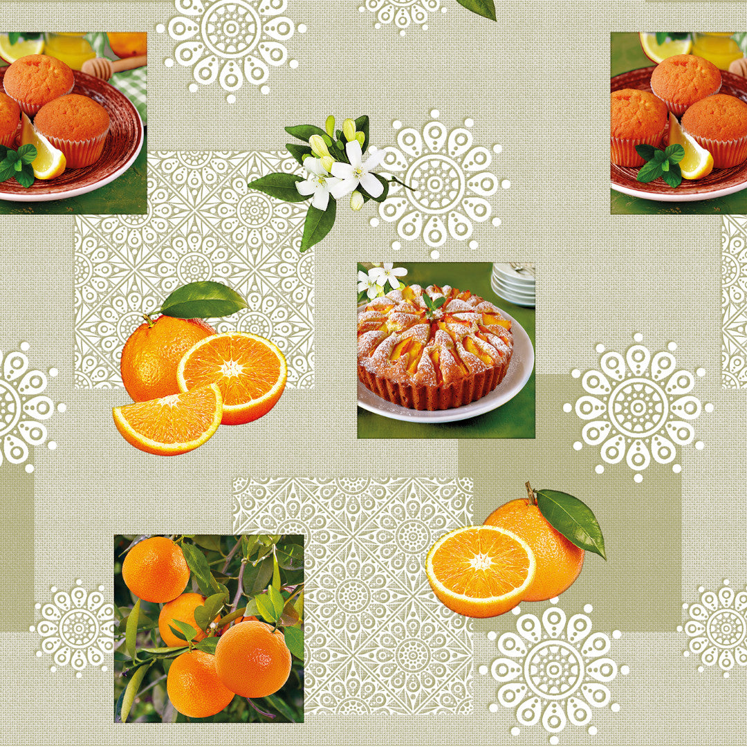 Appelsinernes Verden - Voksdug med appelsiner