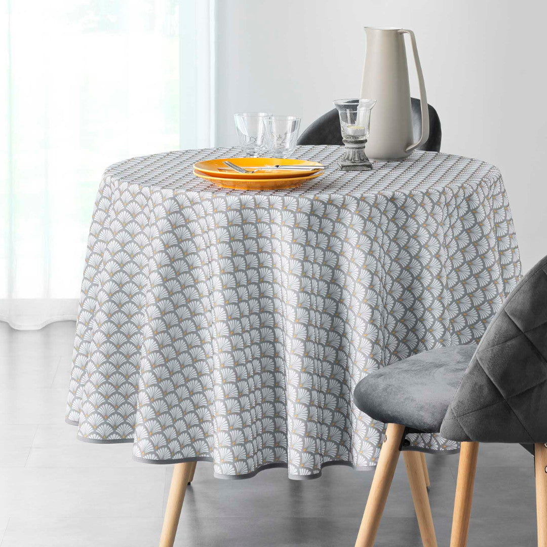 Artchic White Ø 180 cm, rund dug med anti-plet