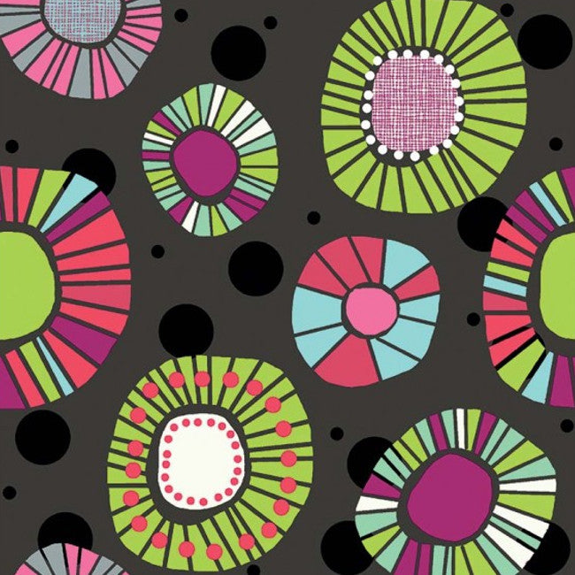 Akryldug - Artifice antracit, 155 cm bred