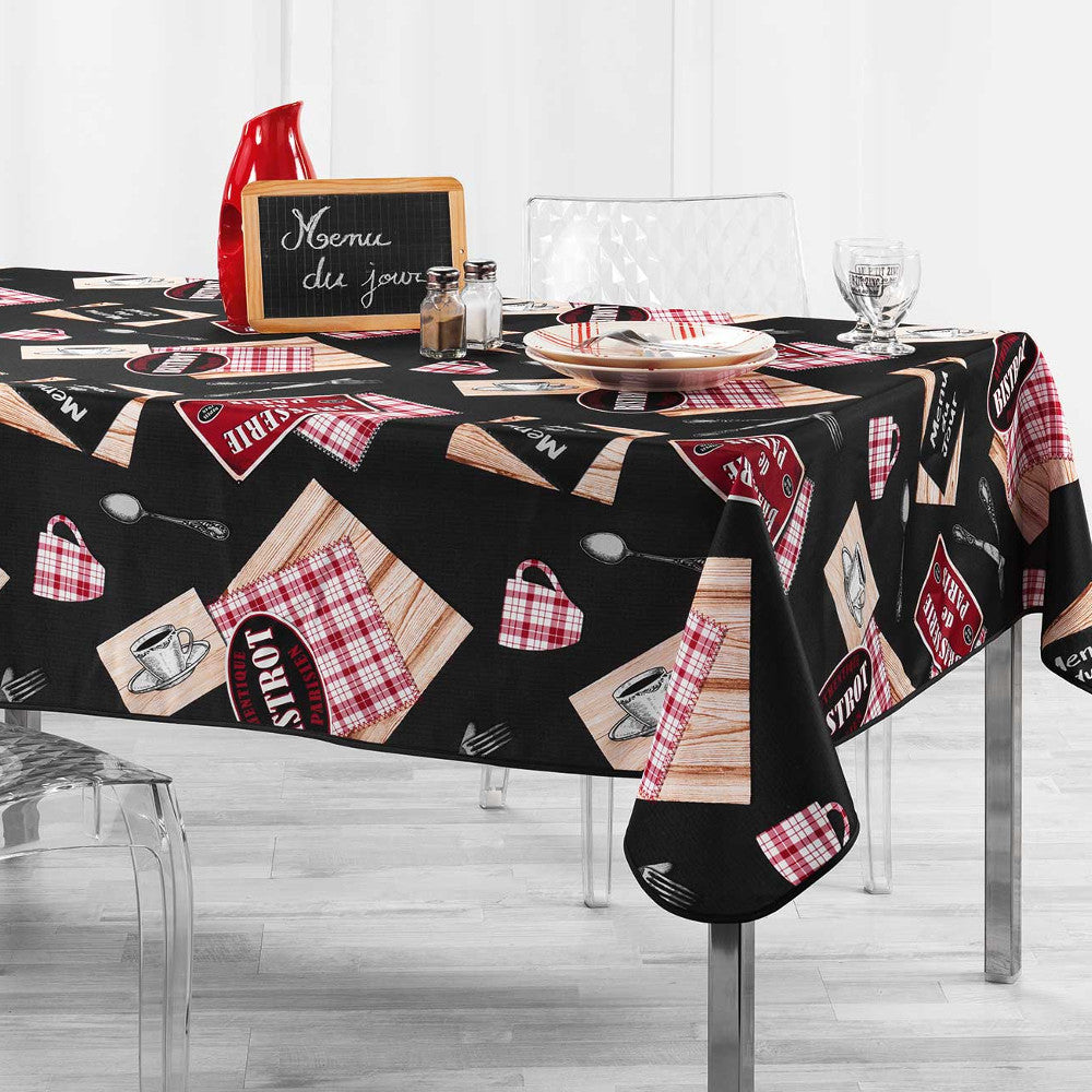 Au Bistrot, dug med anti-plet, 150 x 240 cm