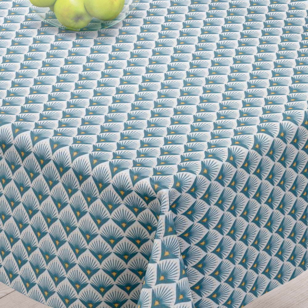 Baker Blå - Akryldug med flot grafisk motiv