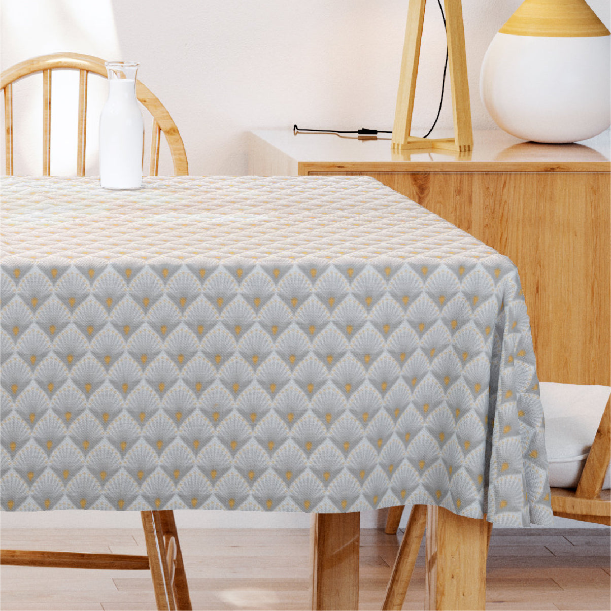 Baker Naturel - Akryldug med flot grafisk motiv