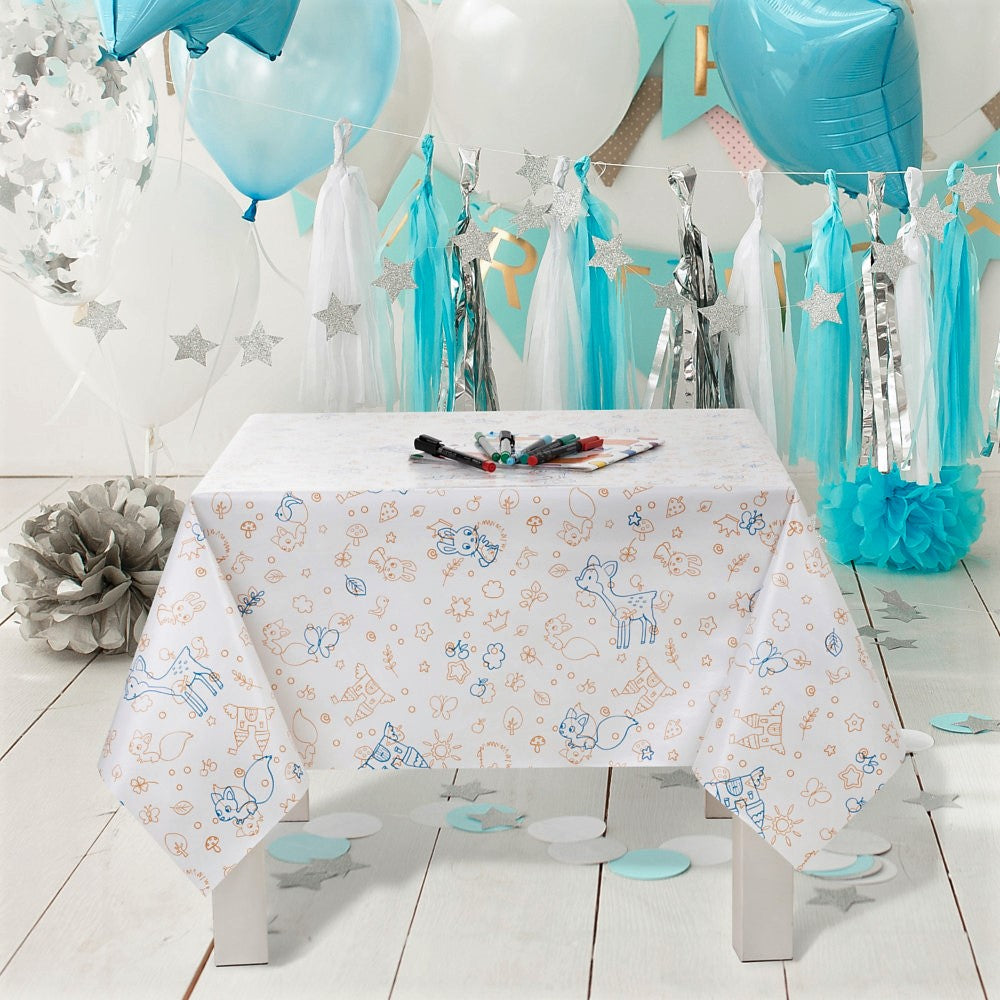 Bambiland, en sød børne-voksdug med glat overflade