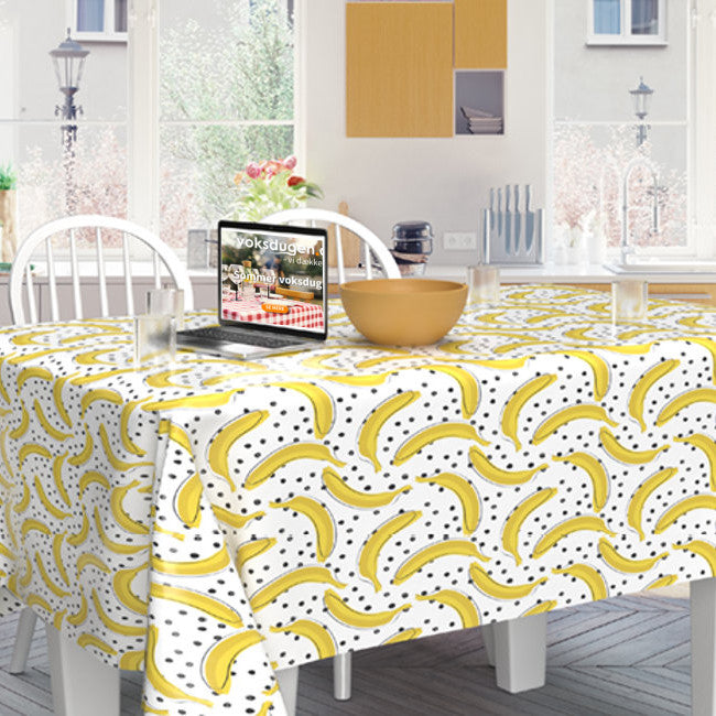 LÆNGDE: 4.5 m - Bananas - voksdug med bananer