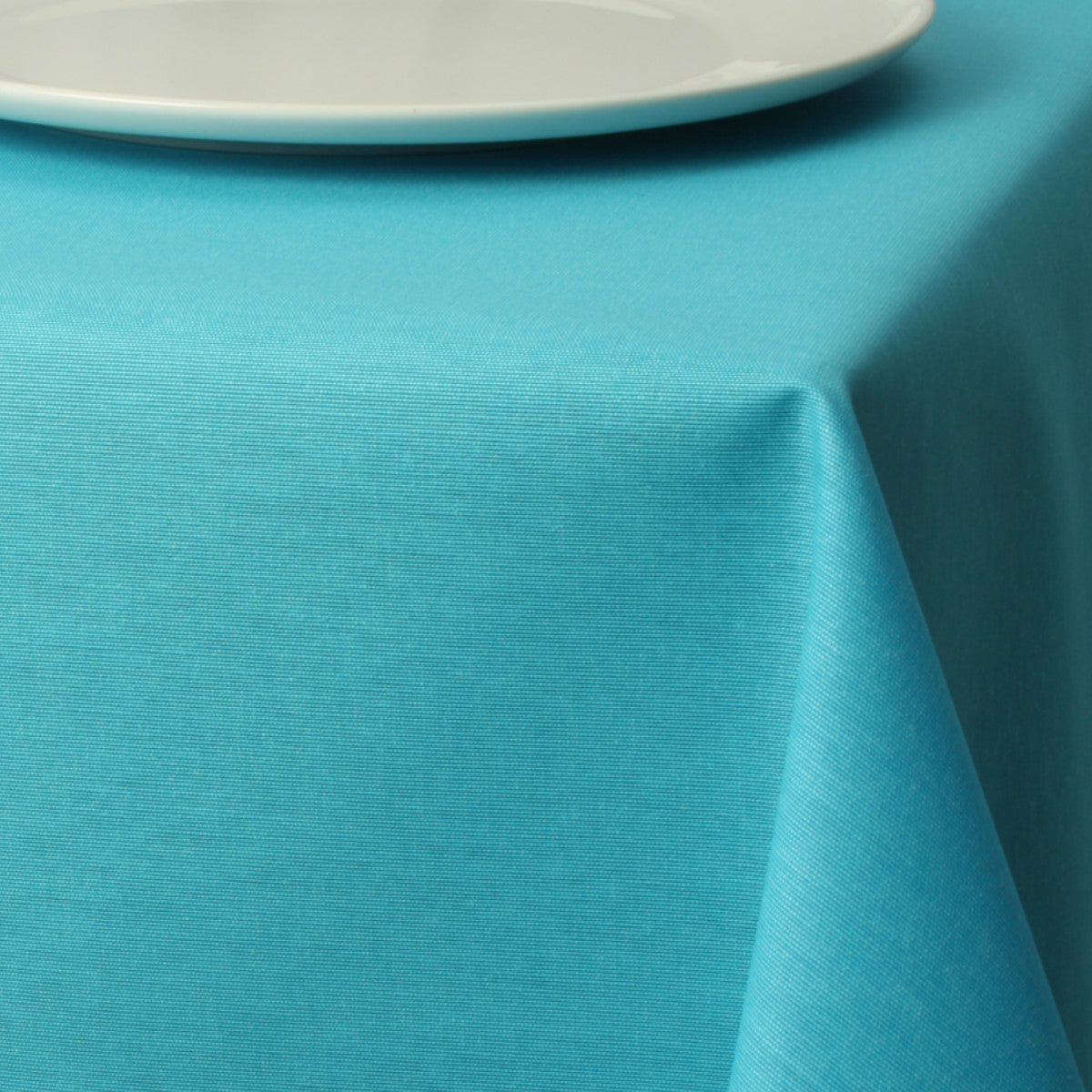 Basic ensfarvet akryldug - Turkis