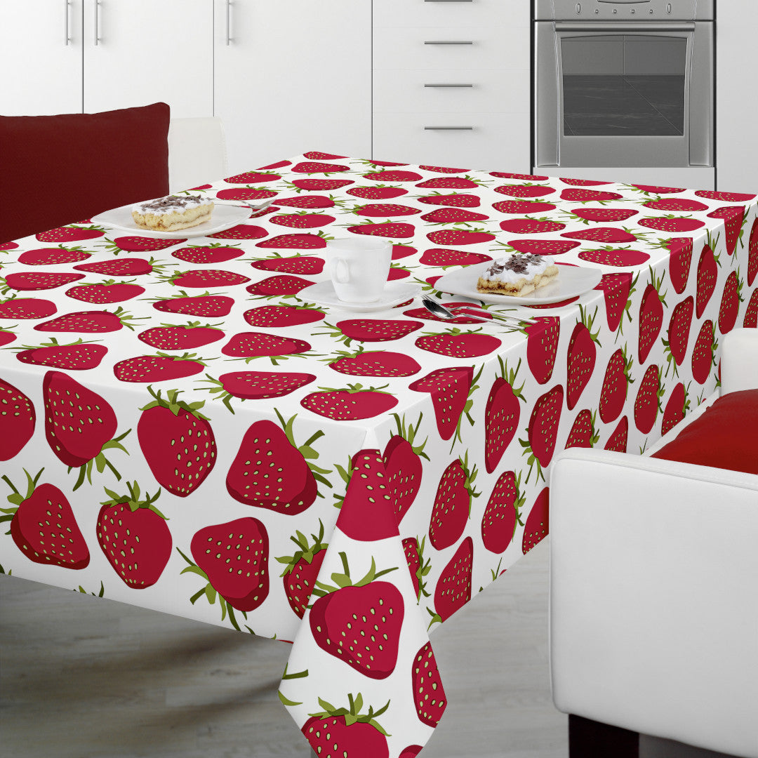 Berry Bliss - Voksdug med jordbærmotiv