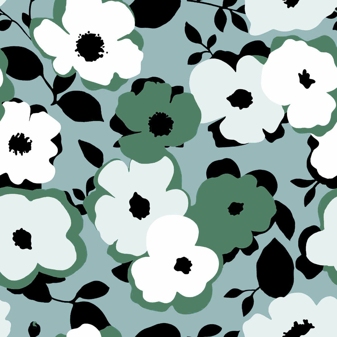 Big Flower Sage - Voksdug med blomster