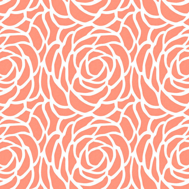 Bloom Canteloupe - Voksdug med store flotte stregblomster