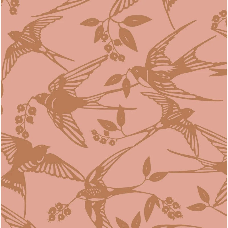 BIRDS Dusty Nut - Notes by Susanne Schjerning - akryldug med antiskrid