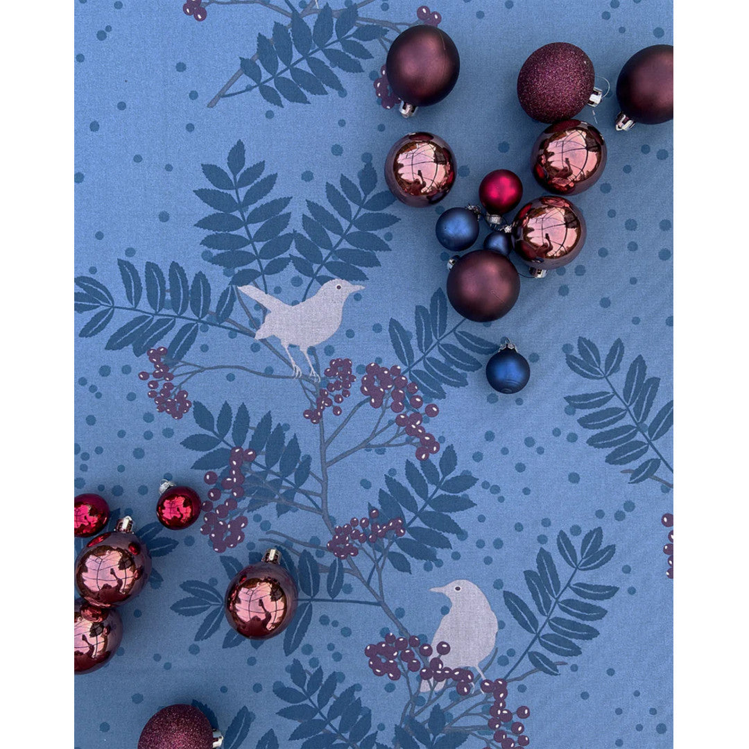 Blackbird Juledug - Notes by Susanne Schjerning, akryldug med antiskrid