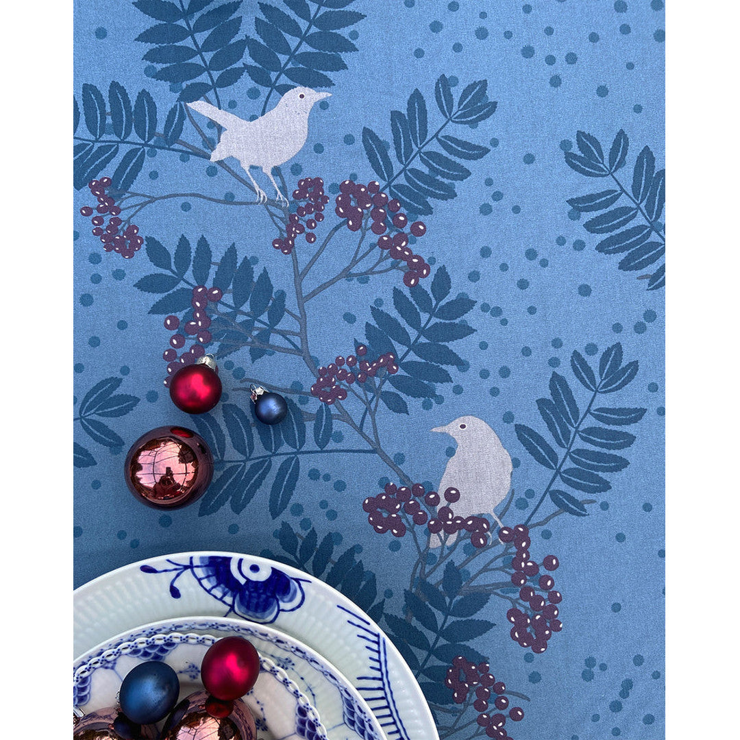 Blackbird Juledug - Notes by Susanne Schjerning, akryldug med antiskrid