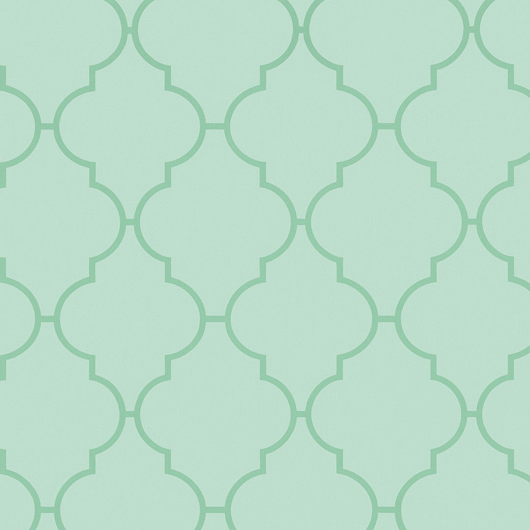 Blød Geometri – Voksdug i mintgrøn, mønster