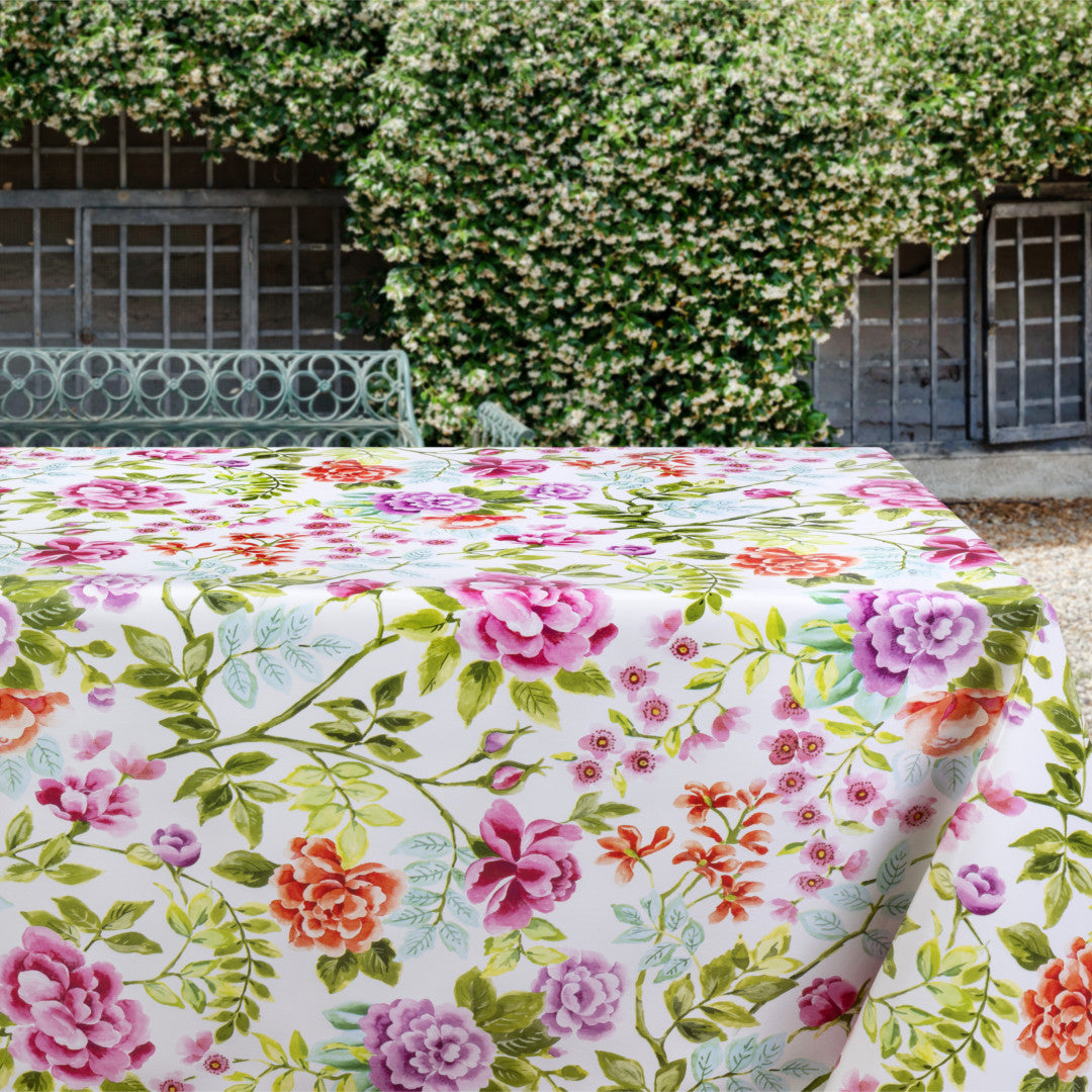 Blomstrende morgenstund - Voksdug skønne blomster