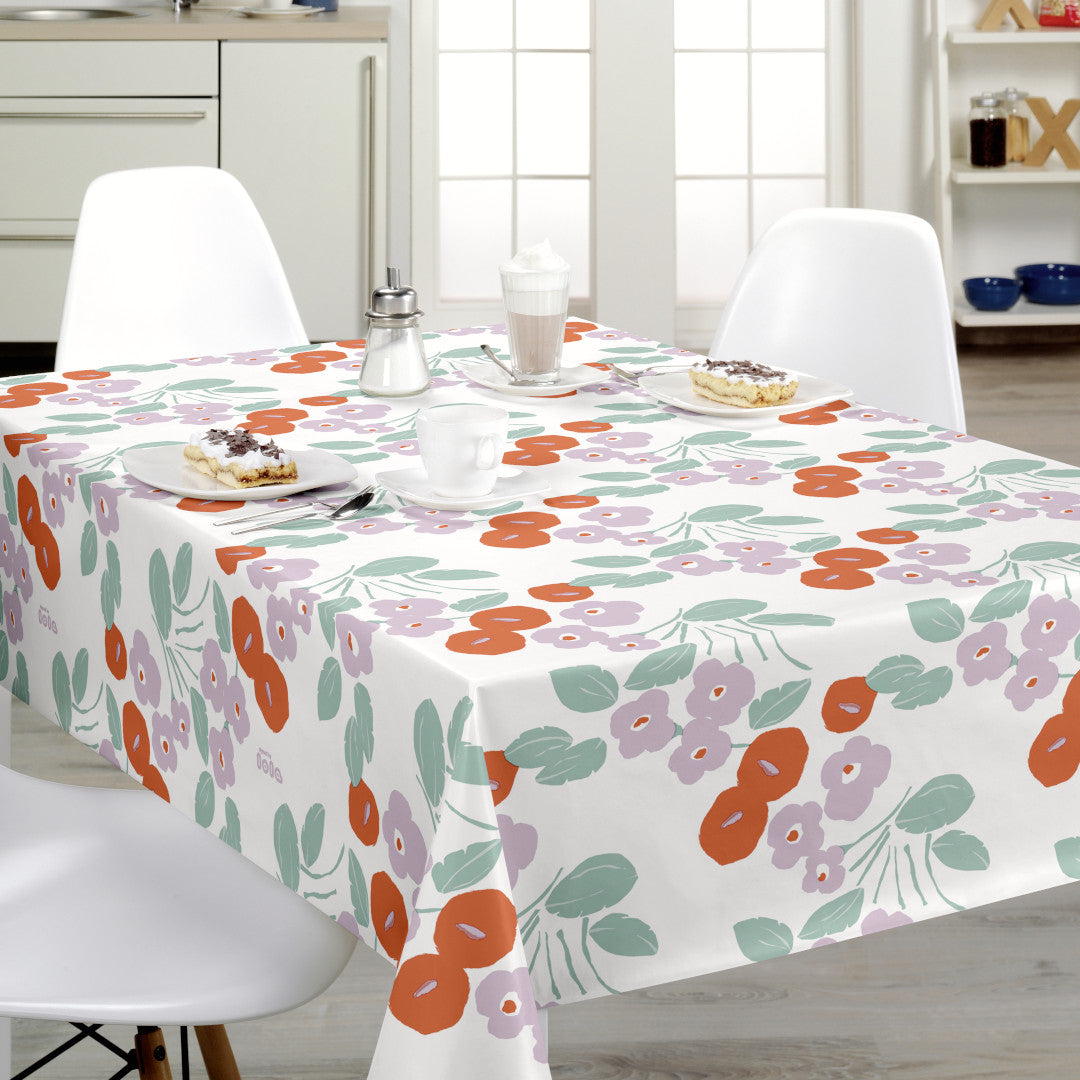 Bloom Orange - Lola voksdug med dejlige blomster