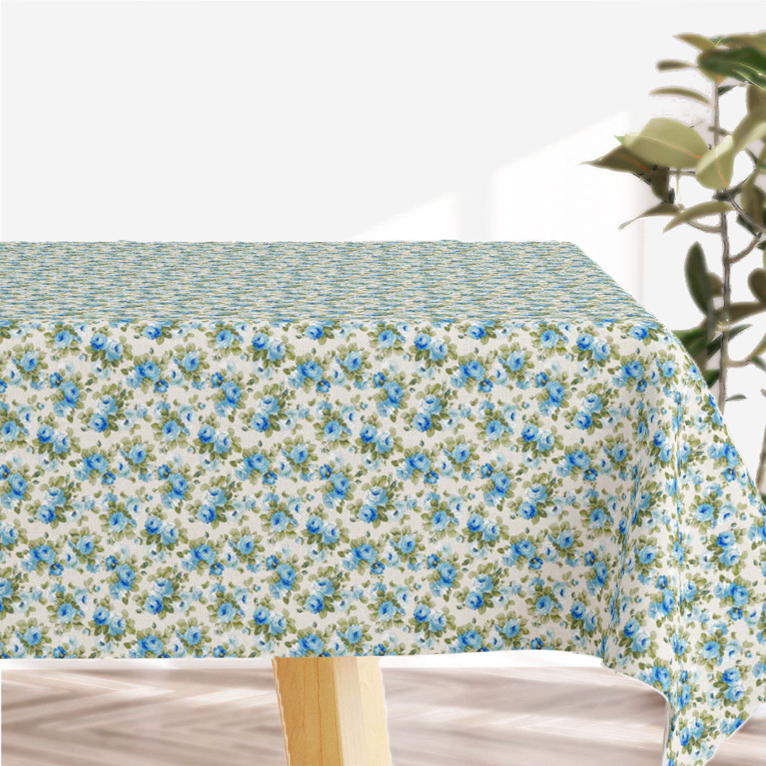 Blue Roses - Lys akryldug med blå roser