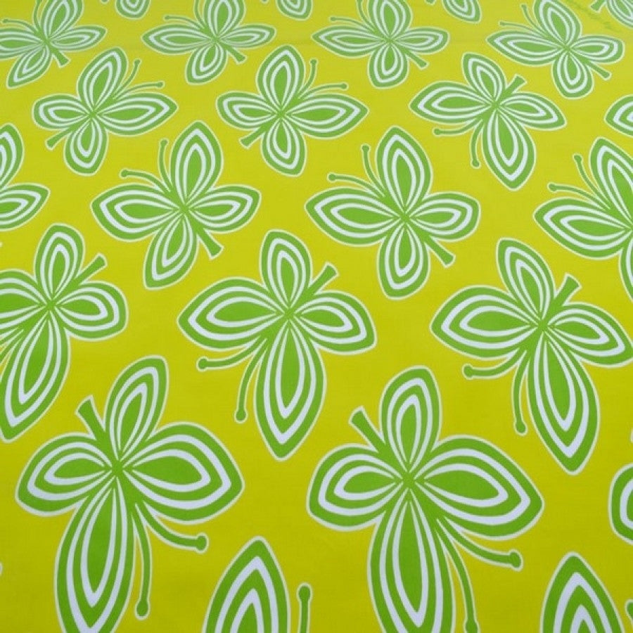 Sommerfugle - Bo Bendixen akryldug, grøn vårsommerfugl