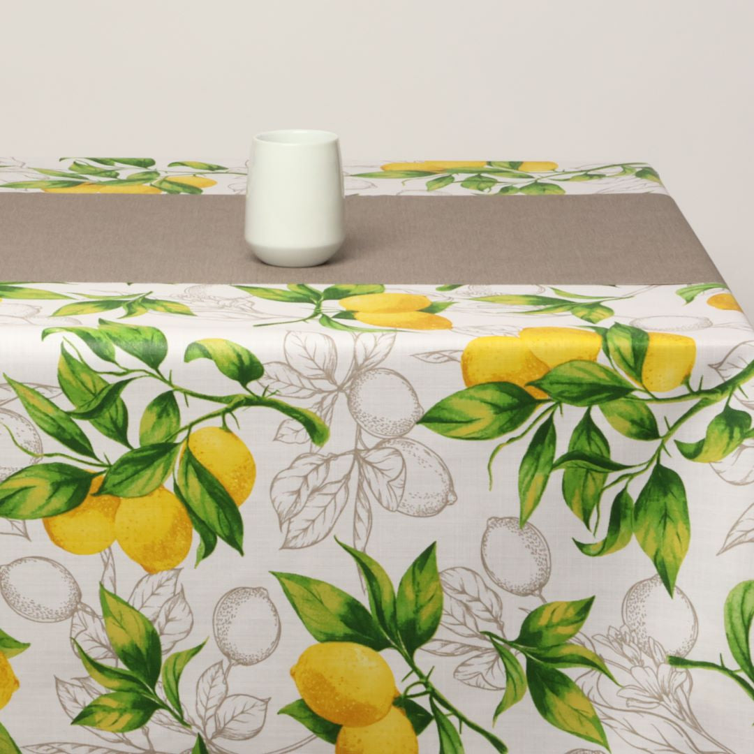 Bordløber, Dali Lys Taupe - Ensfarvet Akrylbordløber ca 40 cm bred