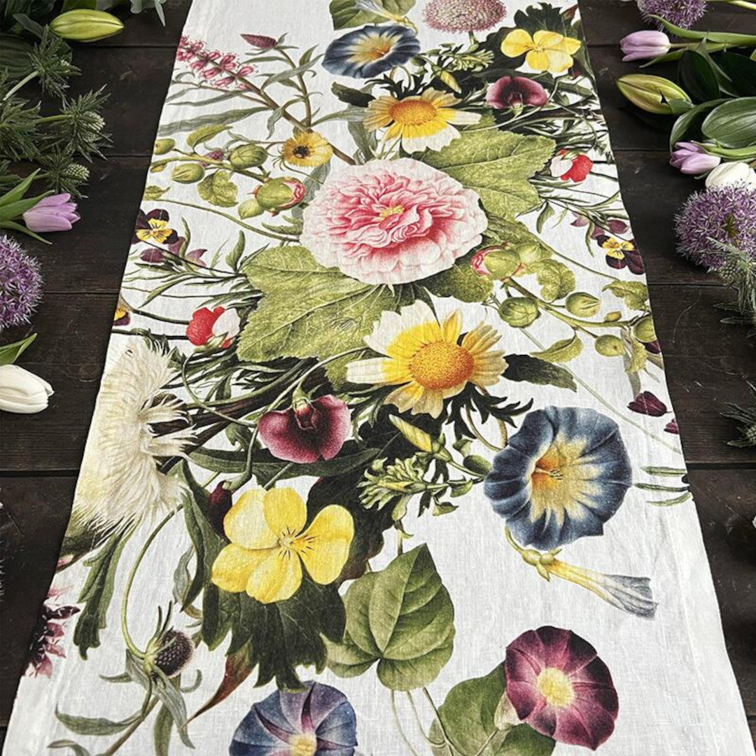 Bordløber i hør Flower Garden – Jim Lyngvild, miljø 3