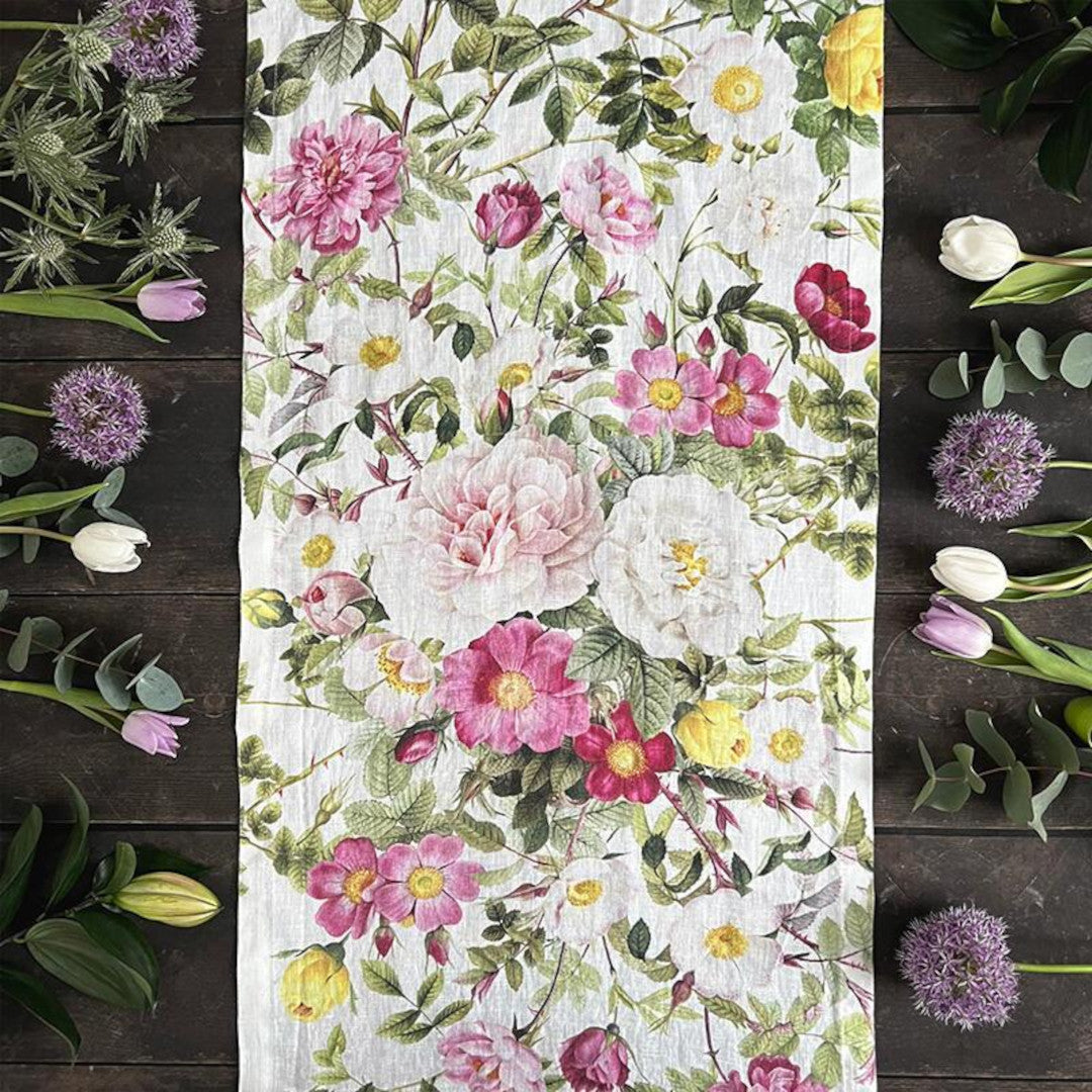 Bordløber i hør Rose Flower Garden – Jim Lyngvild, miljø 2