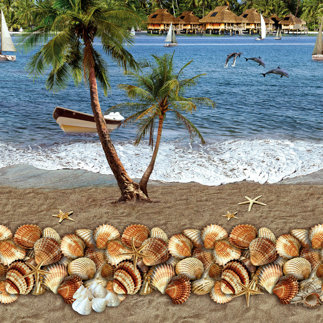 Bounty-land - Voksdug med tropisk feriestemning