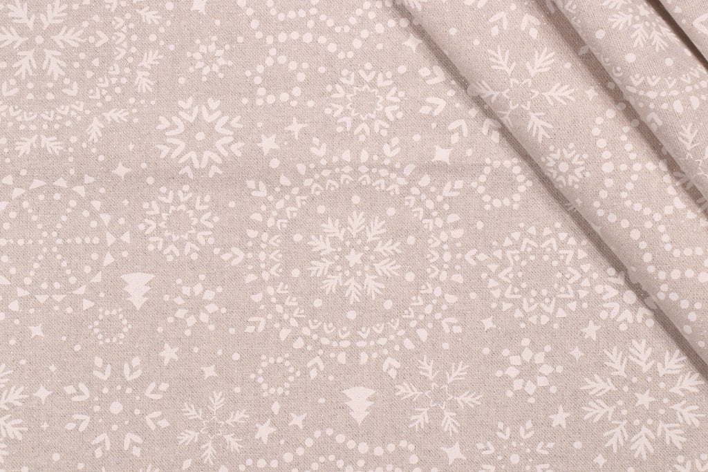 Bredle Grå og hvid - Flot juleakryldug med lurex 150 cm bred