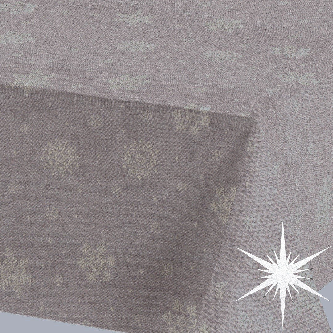 Brina Nature Gold - Jule-akryldug med iskrystaller