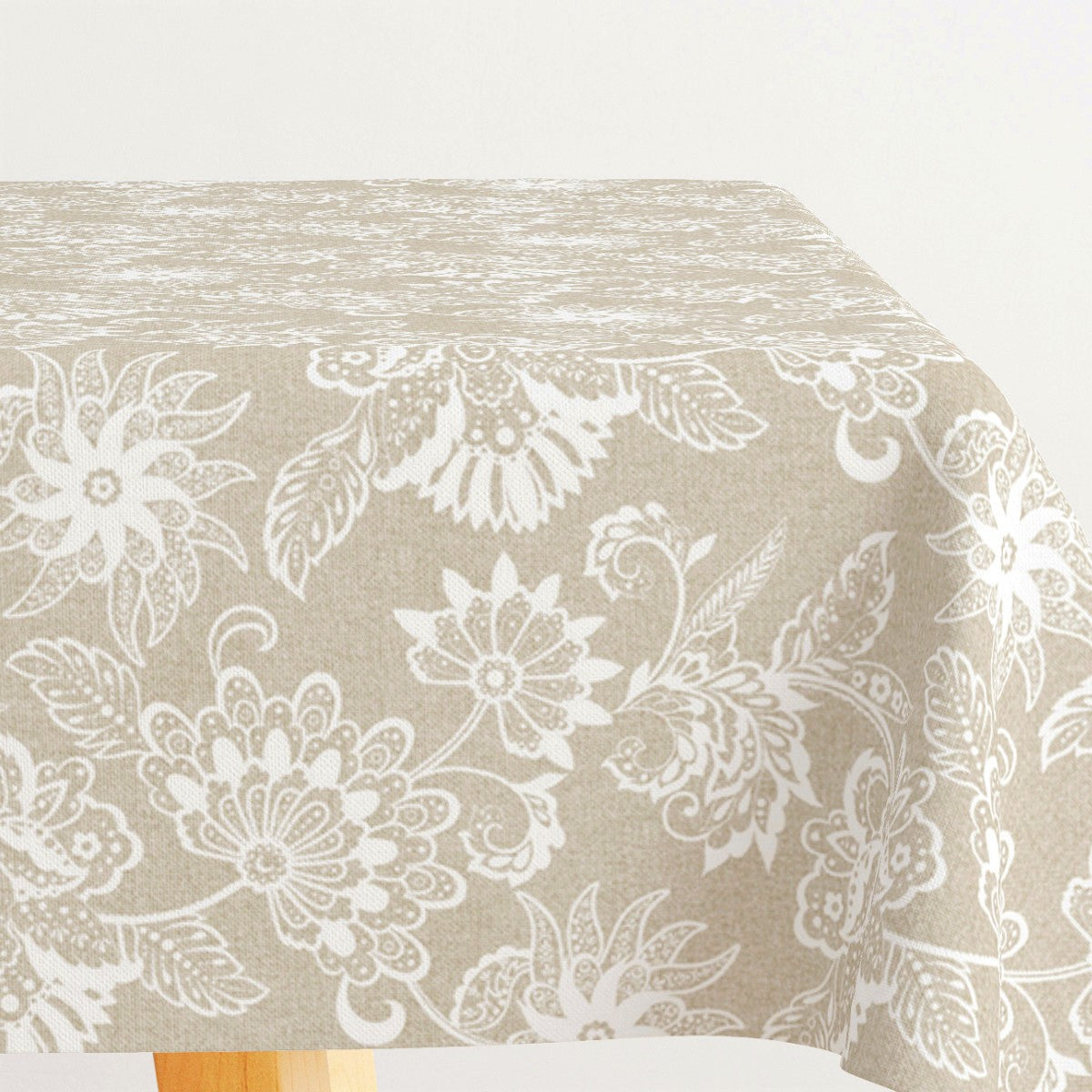 Burliuk Nature - Akryldug med smukke hvide blomster