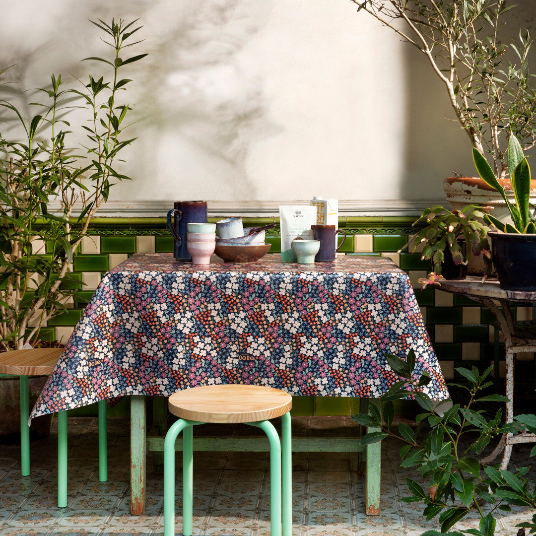 Lola voksdug - Butterflys Buffet Morning Blues