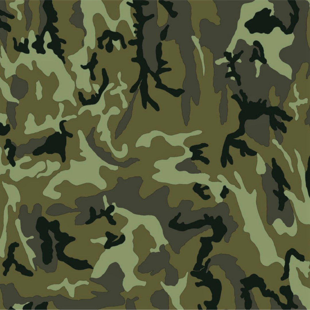 Camouflage - Akryldug med camouflagemønster