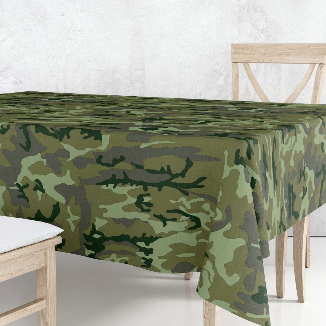 Camouflage - Akryldug med camouflagemønster