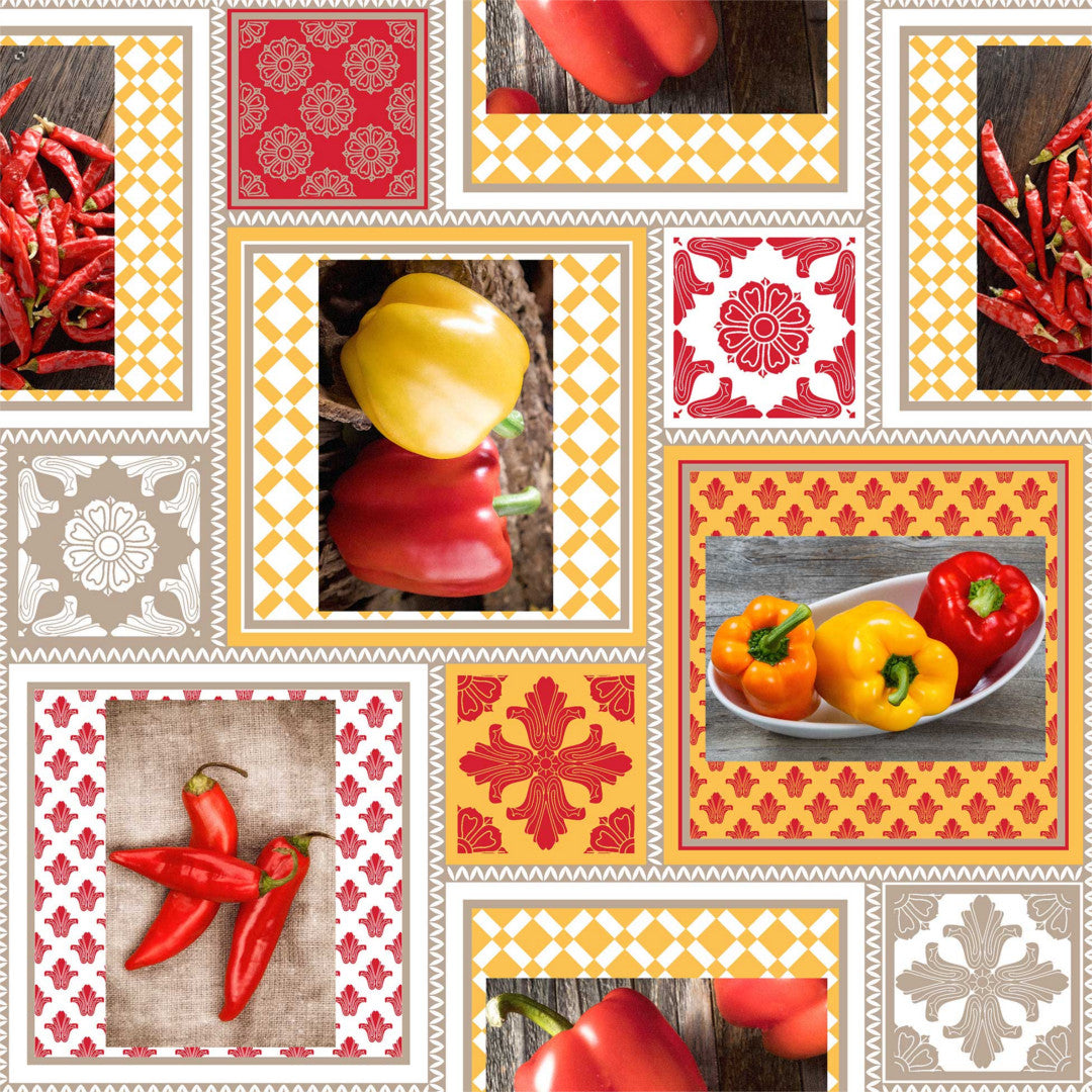 Carmela - Spicy voksdug med chili og peberfrugter