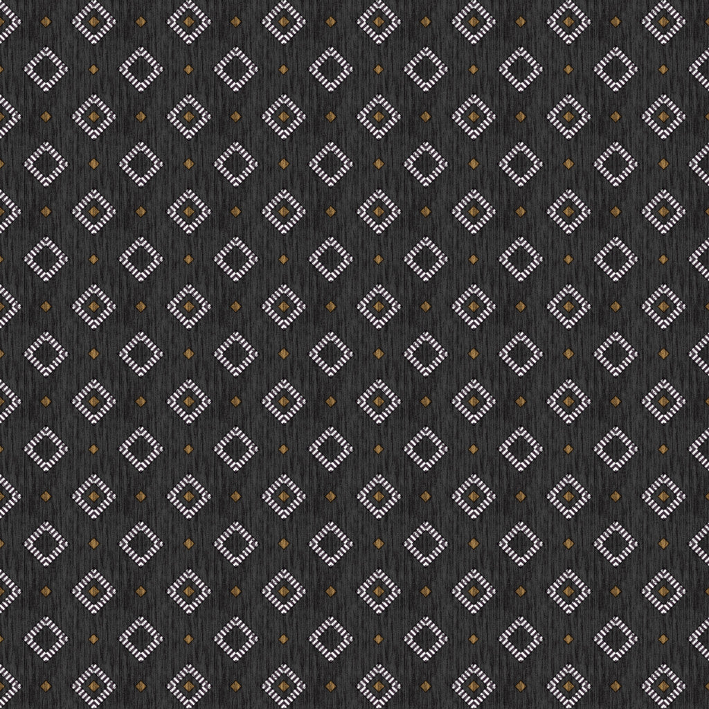 Casa Antracit - Voksdug med rudemønster og hørlook