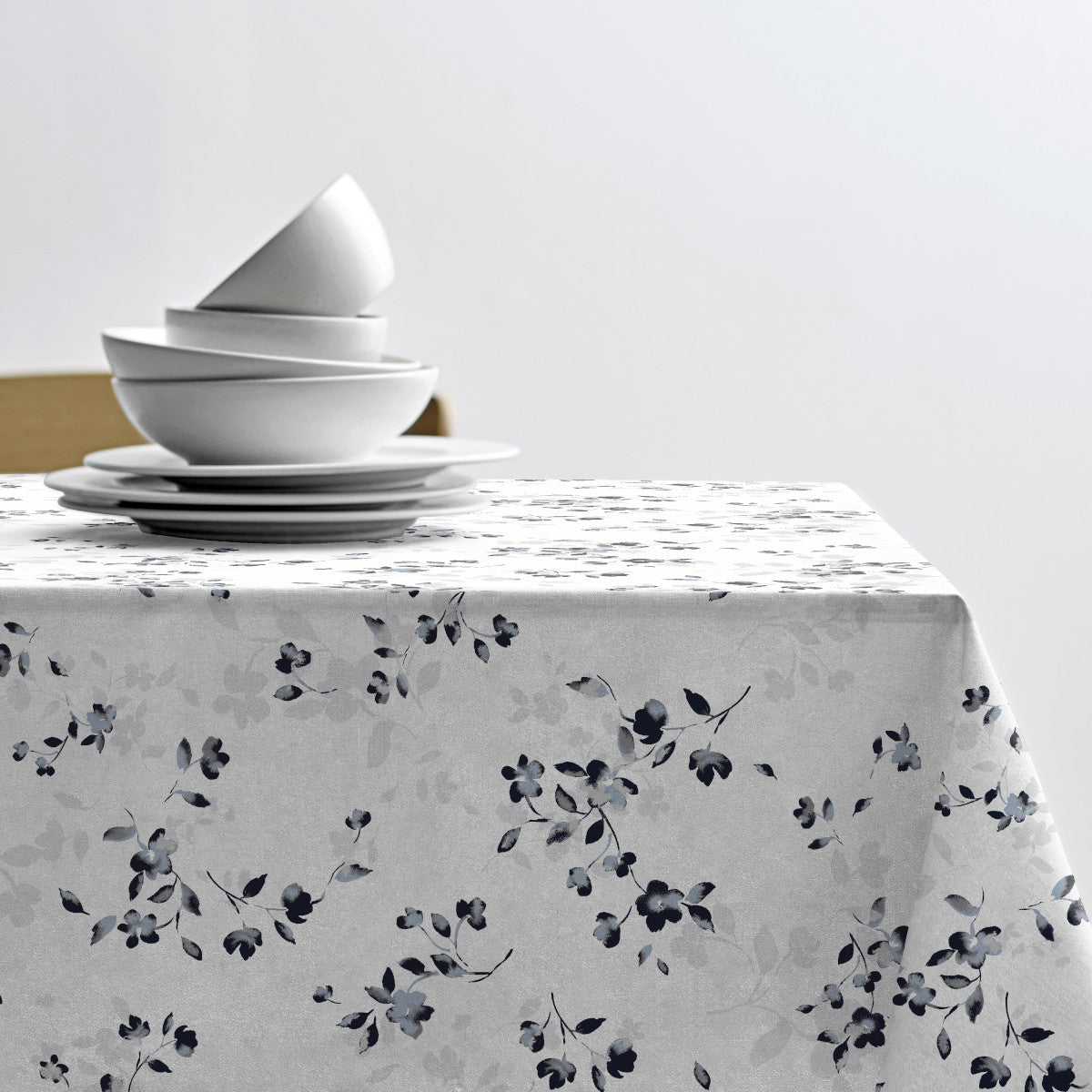 Cherry Blossom Grey - Sødahl akryldug med antiskrid