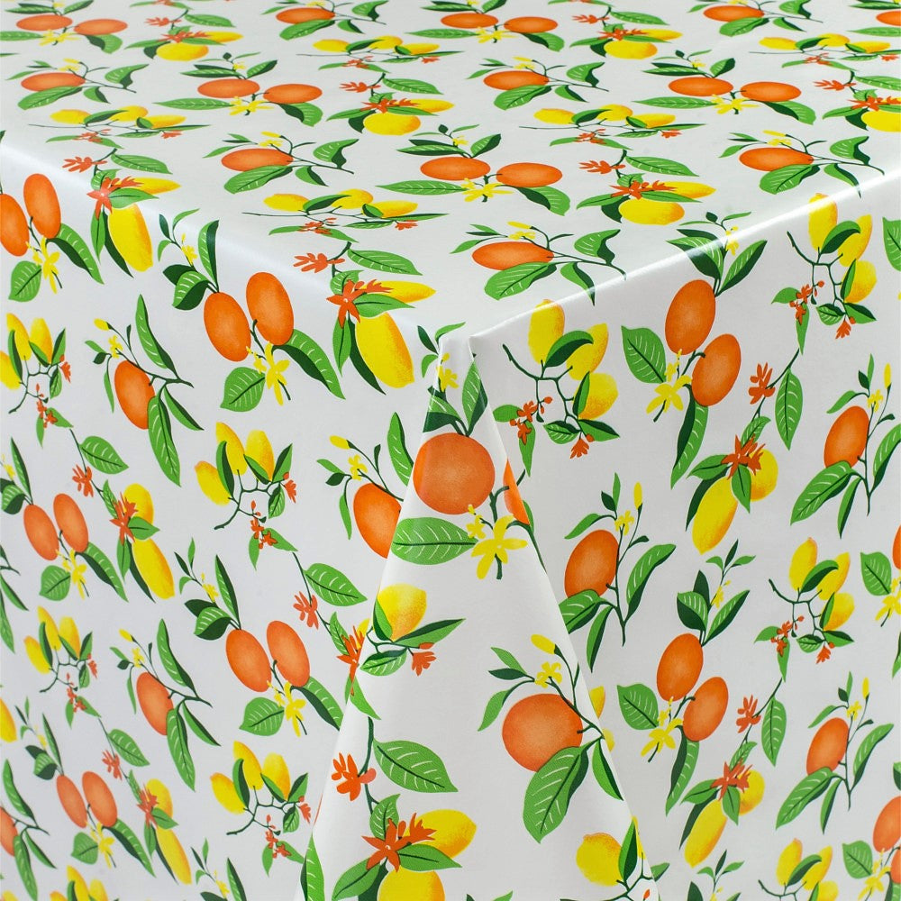 Citruslykke - Skøn voksdug med appelsiner og citroner