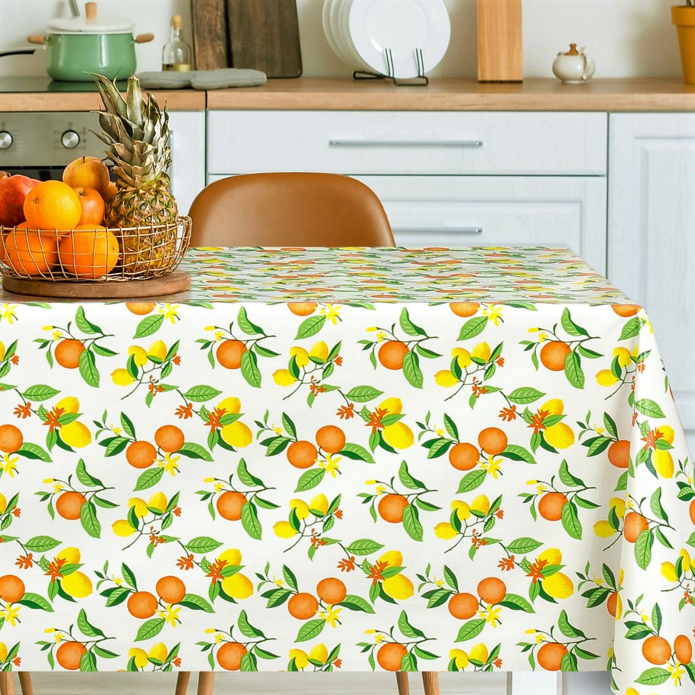 Citruslykke - Skøn voksdug med appelsiner og citroner