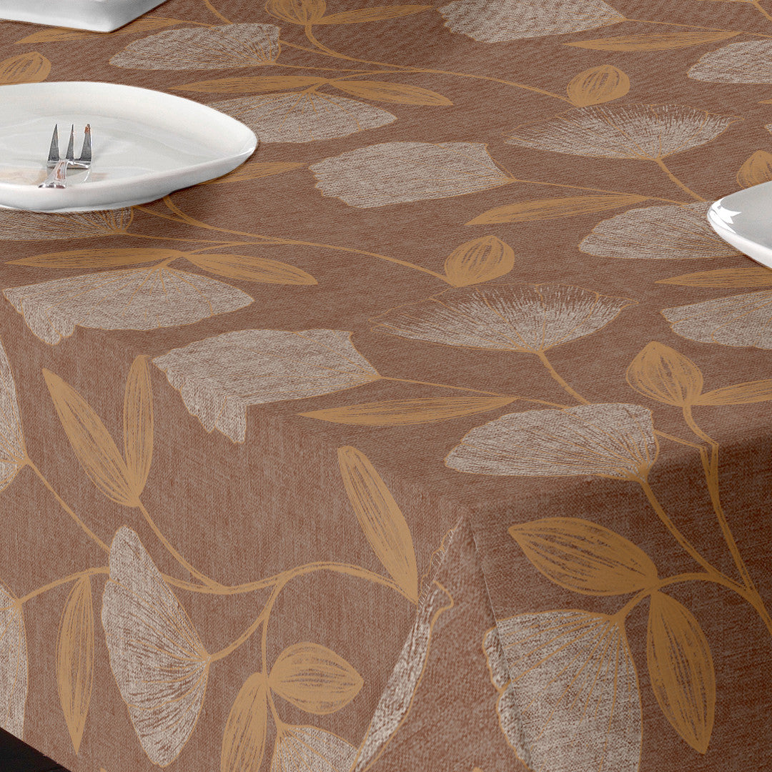 Claira Gold - Voksdug med blomstertegninger