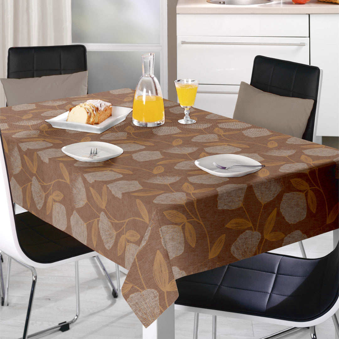 Claira Gold - Voksdug med blomstertegninger