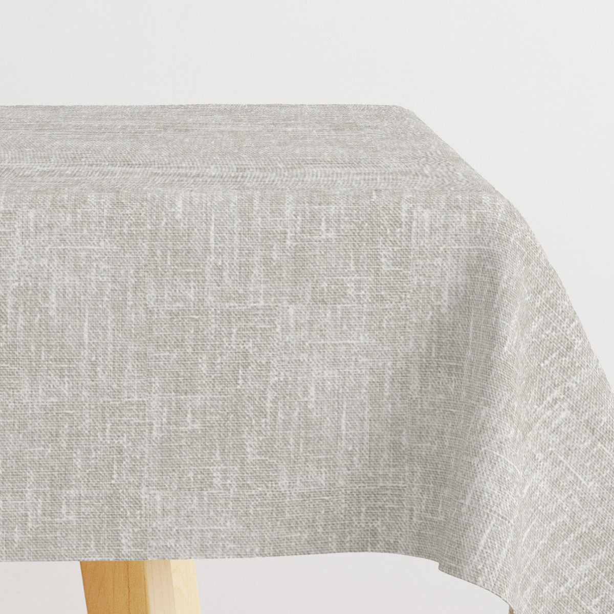 Claudel Piedra Grå - Akryldug med hessian look, 140 cm bred