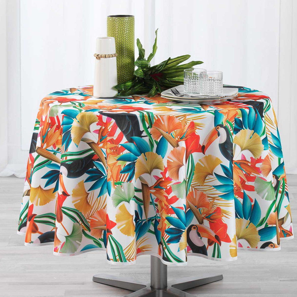 Cocobello White Ø 180 cm, rund dug med anti-plet