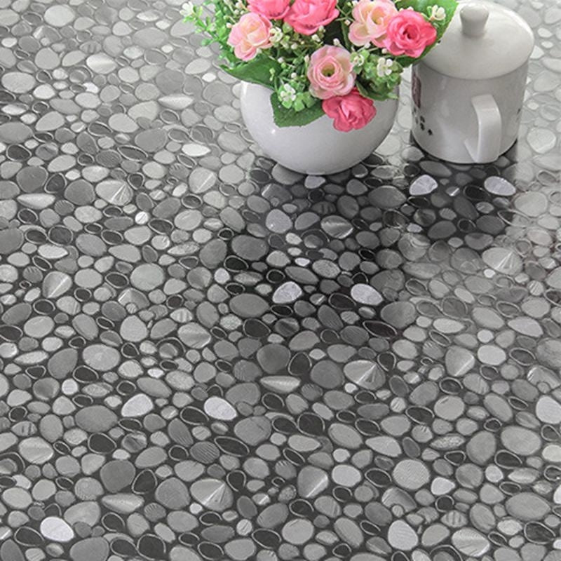 Klar plast Cristal Stones gennemsigtig voksdug med sten motiv