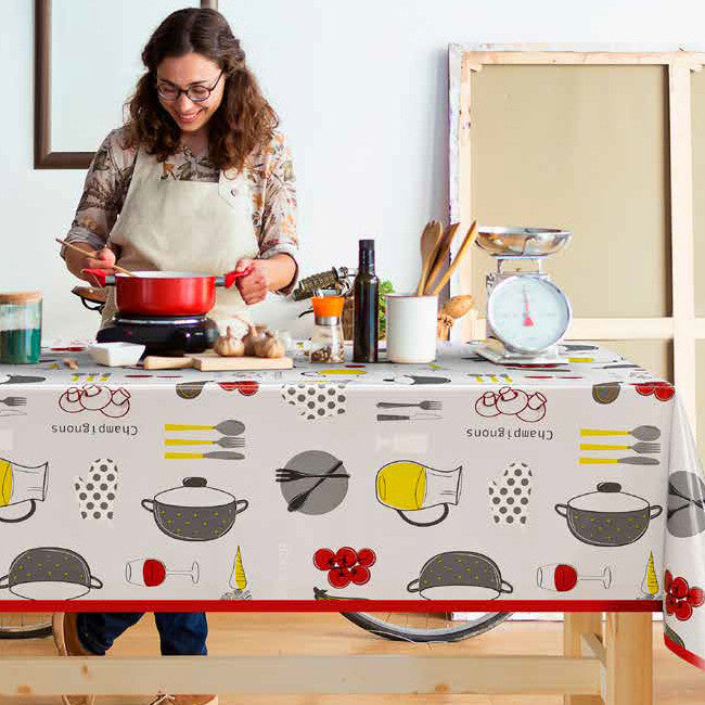 Cucinando - Voksdug med madlavningstema